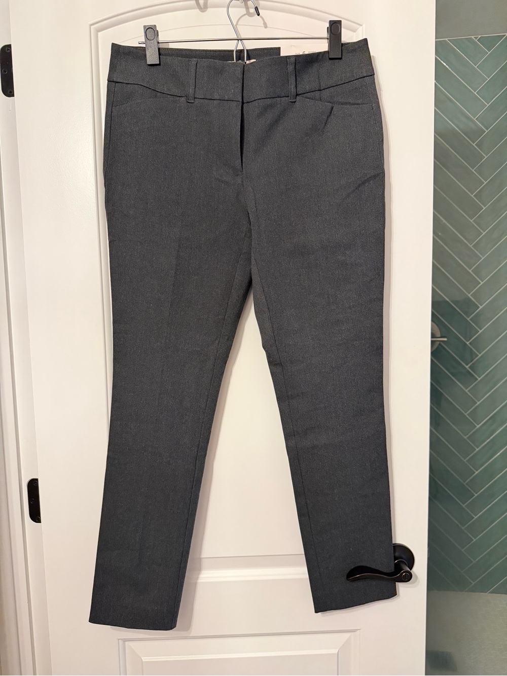 LOFT Outlet Charcoal Straight Leg Pants